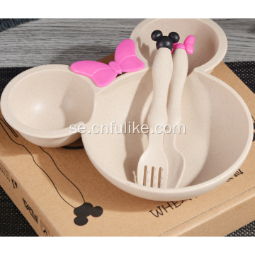 3-delade Mickey Mouse Shape-porslin